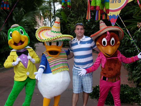 Tom with Three Cabelleros